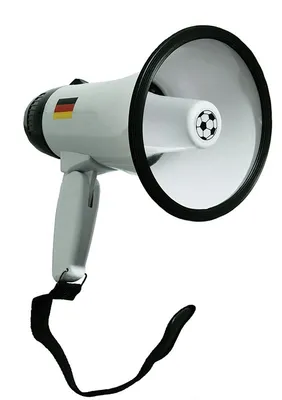 Obrázok produktu pre Megafón pre futbalových fanúšikov Nemecko s 2 funkciami 120 decibelov