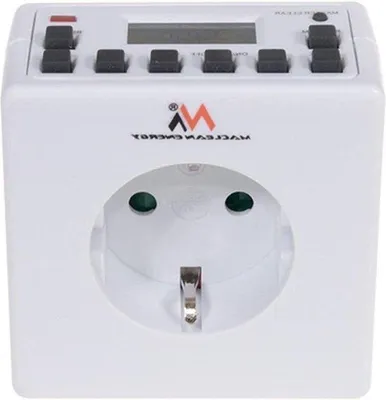Zdjęcie produktu dla Cyfrowy 7-dniowy timer, 16 A, 3600 W, czarny