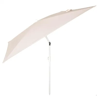 Image de Parasol rectangulaire inclinable - 180 x 145 cm - Beige - Protection UV30 - Pour balcon et jardin