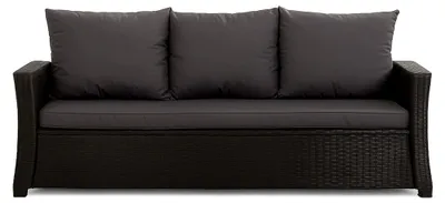 Produktbild von Bankauflage - Sitzkissen für Gartenbank aus Polyrattan (Anthrazit, 160x60x50cm)