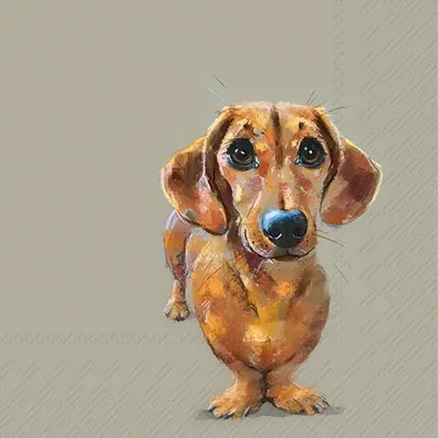 Produktbild von Ideal Home Range - LUNCH SERVIETTEN MIT DACKELMOTIV -  DOG BUDDY