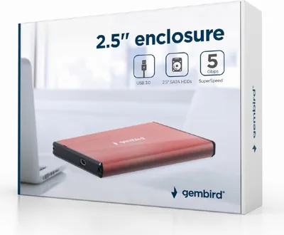 Image de GEMBIRD Gembird EE2-U3S-3-P storage drive enclosure HDD enclosure Pink 2.5"