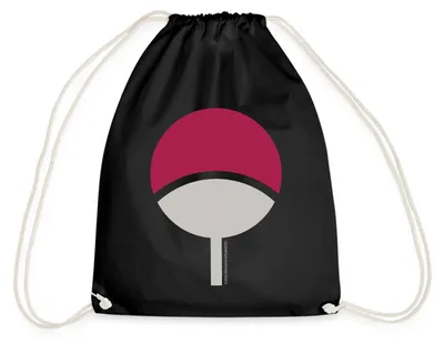 Produktbild von Spreadshirt Naruto Symbol Des Uchiha-Clan Turnbeutel, One size, Schwarz