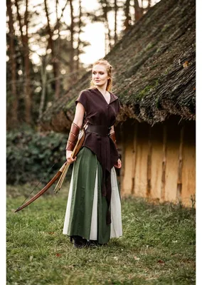 Produktbild von Mittelalter Rock Grün/Natur" Isabella" L/XL