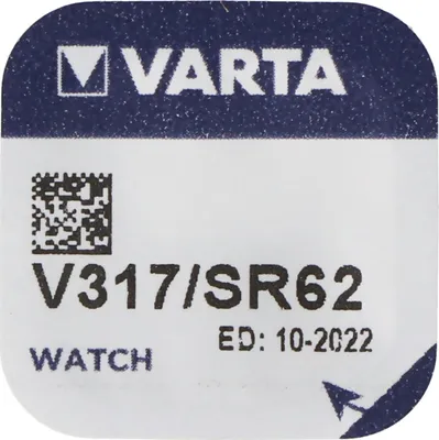 Produktbild von Varta Watch V 317 Uhrenzelle Knopfzelle SR 516 SW V317 Si...