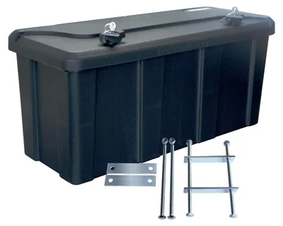 Productafbeelding van RVS opbergbox voor aanhangers, inclusief montageset