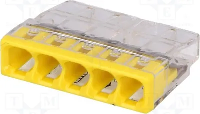 Immagine prodotto di 5 connettori rapidi per installazione, sezione 0,5÷2,5 mm², modello 2273-205