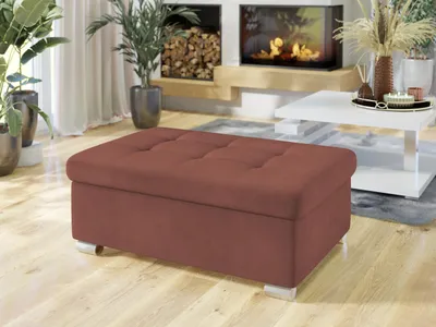 Obrázok produktu pre Taburetka do obývačky NELLI 2 - tmavá ružová 2