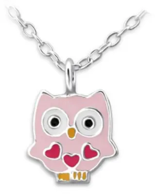 Produktbild von Kinderkette Silber Kette mit Eule