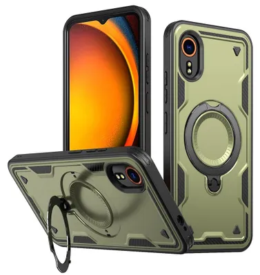 Produktbild von Samsung Galaxy Xcover 7 Hülle - Coverup Armor Back Cover met MagSafe Compatible Kickstand - Grün