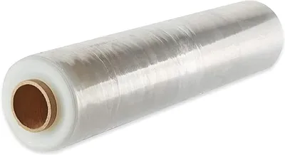 Imagen del producto de Película transparente y flexible para embalaje, de 50 cm x 200 m, ideal para palets y muebles