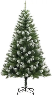 Obrázok produktu pre vidaXL Umelý vianočný stromček Skladací zasnežený 180 cm