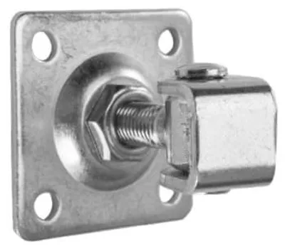 Produktbild von LogistSystem Torangel Regulierbar Verzinkt M18 - Platte 80x80mm 1 Stück - 61.018.18