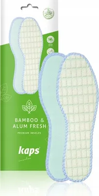 Obrázok produktu pre Vložky do topánok proti poteniu z bambusových vlákien Kaps Bamboo & Alum Fresh - veľkosť 39 EUR