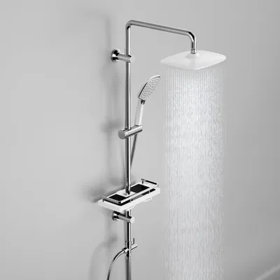 Obrázek produktu pro Systém sprchy s ruční sprchovou hlavicí a nástěnným držákem
