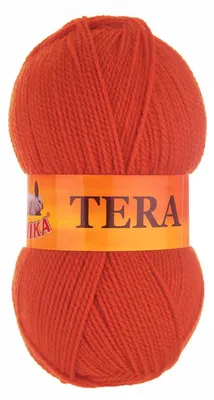 100g Strickgarn TERA Uni 037 kürbisorange
