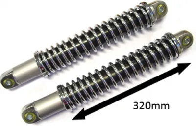 Zdjęcie produktu dla Zestaw amortyzatorów otwarty mod529/530/mod517 320mm chrom