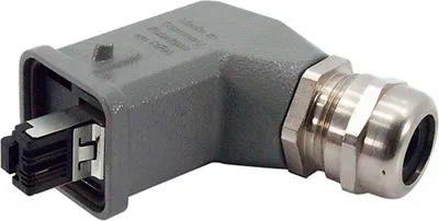 Obrázok produktu pre Zástrčka kábla Harting RJ45 Han3A Cat5 09451151104 (09451151104)