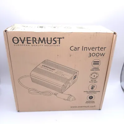 Obrázok produktu pre OVERMUST menič do auta 12v 220v 300W A/V adaptér do zásuvky