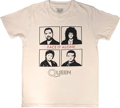 Produktbild von Queen - "Face It Alone" T-Shirt für Herren/Damen Uni RO14085 (L) (Natürlich)