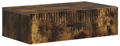 Obrázek produktu pro Nástěnný boční stůl Kouřový dub 59 x 34,5 x 17 cm