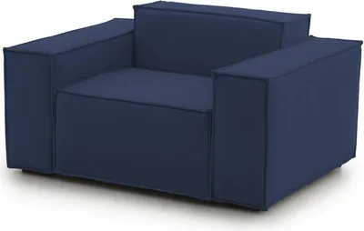 Produktbild von Lounge-Sessel Dciurri, Lounge-Sessel, 100% Italy, Relaxsessel aus gepolstertem Stoff, Cm 140x95h70, Blau