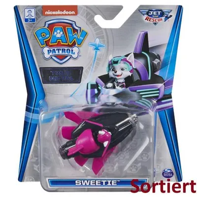 Produktbild von PAW Patrol True Metal Jet to the Rescue Fahrzeuge, Flugzeug, 3 Jahr(e), LR44, Kunststoff, Schwarz, Pink