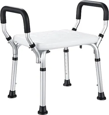 Produktbild von Famanu Duschstuhl höhenverstellbar - Anti-Rutsch, ergonomisch