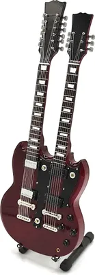 Produktbild von Led Zeppelin Mini Gitarre - Jimmy Page - Doppelhals MGT-2059