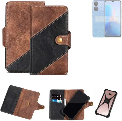 Produktbild von K-S-Trade Handyhülle Schutzhülle Bookstyle Case kompatibel mit Infinix Smart 7 HD Klapphülle Cover Hülle Schutztasche 1x