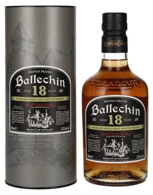 Produktbild von Edradour Ballechin 18 Years Old Cask Strength Batch #2 57,8% Vol. 0,7l in Geschenkbox