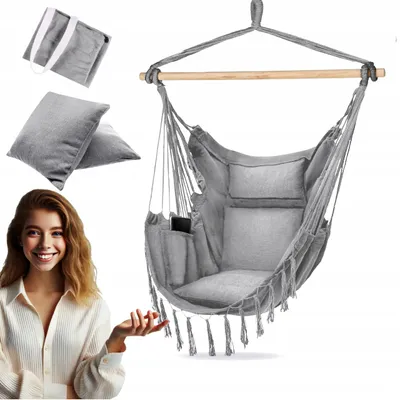 Produktbild von Chill&Thrill Brasilianischer Hängesessel XXL Boho mit Kissen