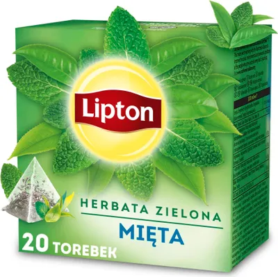 Productafbeelding van Lipton Intense Mint, groene thee, 20 piramidezakjes
