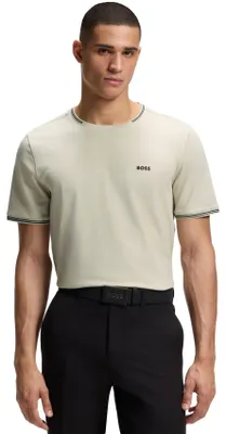 Produktbild von t-shirts BOSS Green beige ronde hals stretch