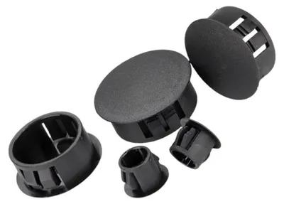 Image de INF Bouchons de trou de 20 mm, cache-trous en plastique à clipser (lot de 10)
