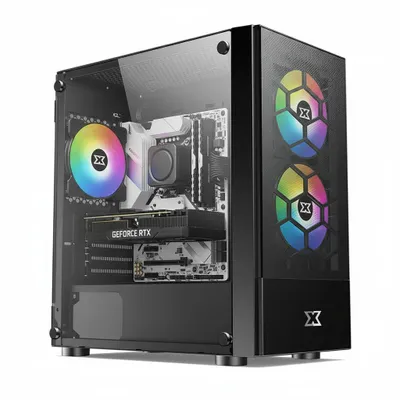 Image de DSGate PC Gamer M3 • AMD Ryzen 5 5600GT • Carte graphique Radeon Vega 7 • 16 Go de RAM DDR4 • SSD de 512 Go • Windows 11 • Wi-Fi
