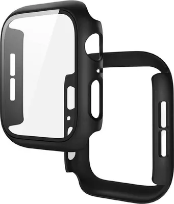 Produktbild von Stravo Case für Apple Watch Series 11/10 46 mm – Hartschale mit Displayabdeckung, passgenaues Design – Schwarz