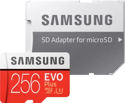 Produktbild von SAMSUNG FLASH microSD EVO Plus 256 GB 100MB/s / 90MB/s