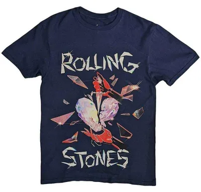 Productafbeelding van The Rolling Stones - Hackney Diamonds - Heart - Marineblauw - T-shirt