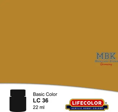 Obrázek produktu pro Matná hnědá kůže 22 ml Akrylová barva Lifecolor