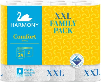 Immagine prodotto di Carta igienica HARMONY Comfort 24pz/2vr.