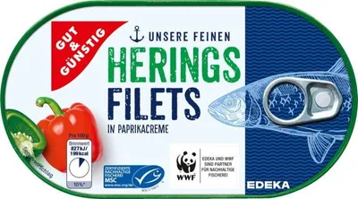 Productafbeelding van G&G Haringfilet in paprikacreme, 200 gram