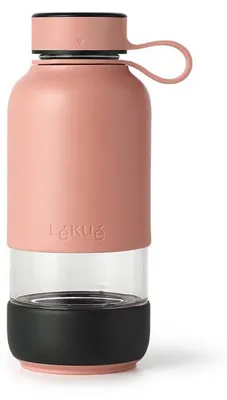 Zdjęcie produktu dla Butelka Lekue On The Go 1010228 z filtrem, pojemność 500 ml, wykonana z boroszkła
