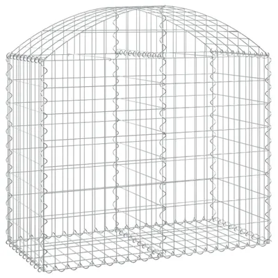 Produktbild von Gabione mit Hochbogen 100x50x80/100 cm Verzinktes Eisen