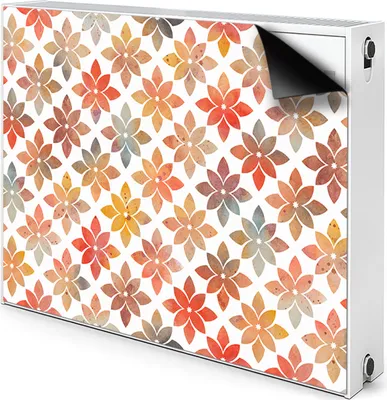 Produktbild von Magnet Heizung Verkleidung Abdeckung Heizung Heizkörperabdeckung 90x60 cm  - Blumenmuster