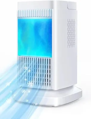 Produktbild von Tragbares Klimagerät, 4-in-1-Luftkühler, Luftkühler mit Halbleiterkühlung, leiser Ventilator ohne Wasser