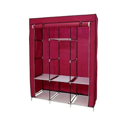 Obrázok produktu pre Mobilný šatník 130x45x170 cm- Bordový