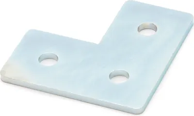 Produktbild von Verbinderplatte I-Typ Nut 5, L - 20x40x40mm, Stahl 2mm galvanisch verzinkt