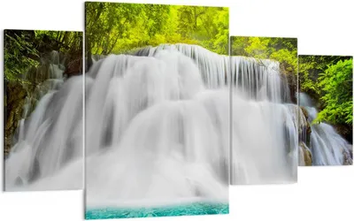 Produktbild von Bild auf Leinwand - Leinwandbild - Park natur landschaft - 160x90cm - Wand Bild - Wanddeko - Leinwanddruck - Bilder - Kunstdruck - Wanddekoration - Leinwand bilder - Wandkunst - DL160x90-2511