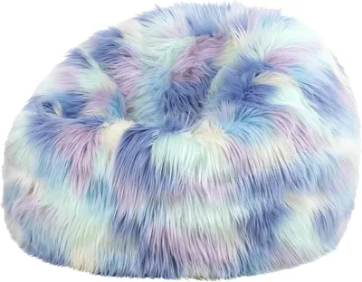 Produktbild von Kindersitzsack Sitzsack Kind, Einhorn, Kunstpelzstoff, Kindersessel, Kindersitzsack mit Füllung inklusive, Sitzsack, bequeme Kindermöbel